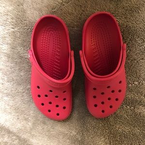 Red Crocs